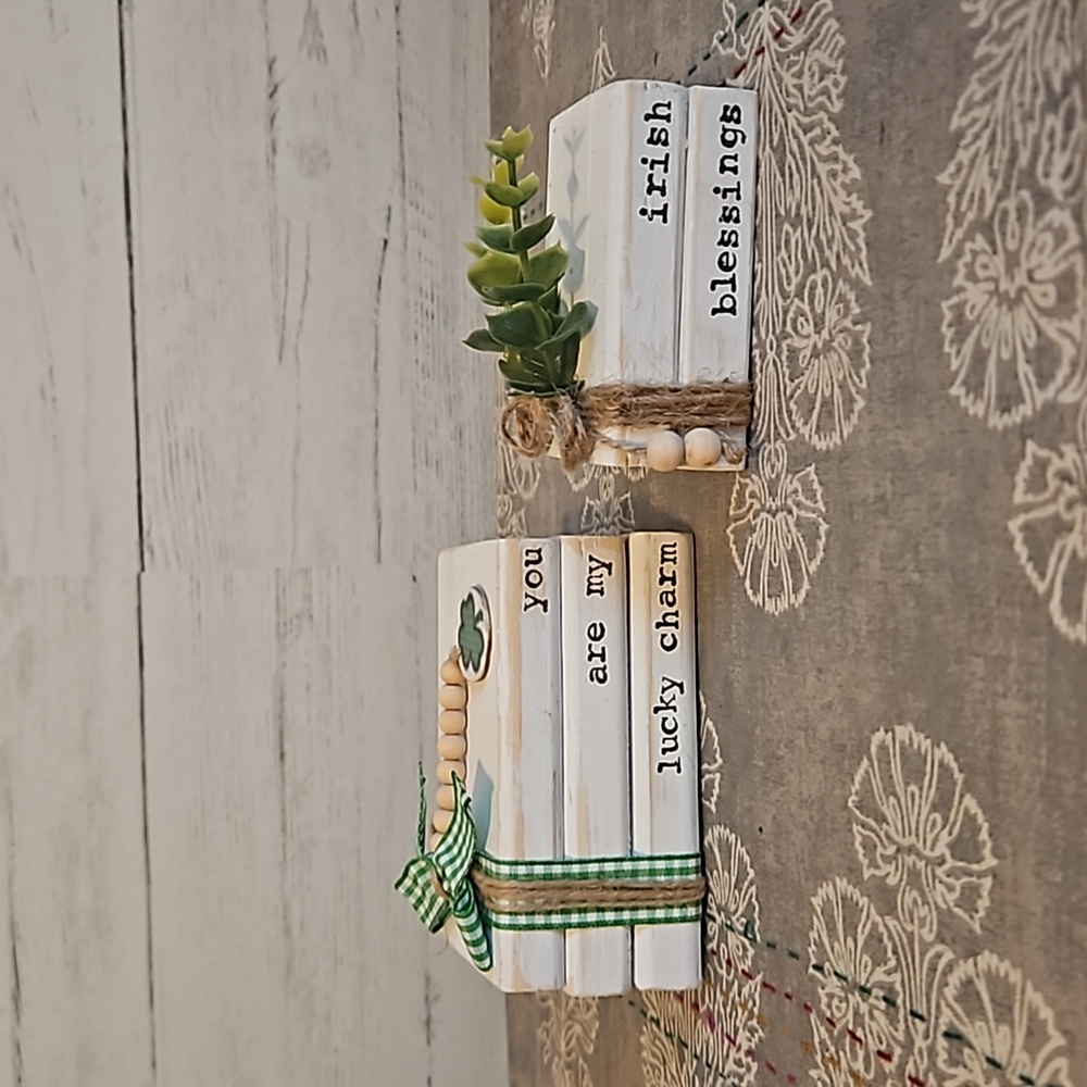 Hand Crafted Pair of Saint Patrick's Day Decorative Signs